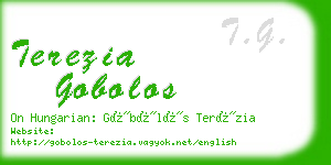 terezia gobolos business card